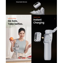 hohem iSteady X3 Gimbal Smartphone, 3-Axis Gimbal Stabiliser (Grey)