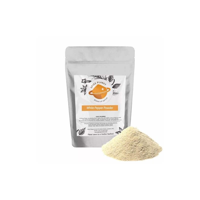 White Peppercorn Powder | Ground by Spice Planet® 25g-1.9kg Free