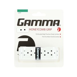 GAMMA Tennis Honeycomb Replacement Grip, Moisture Wicking, Tacky, Extra Durable, White…