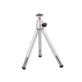 LABRIMP Rotatable Tripod Stand for Mobile Phones Silver Lightweight Portable Cellphone Holder with Swivel Height Compatible with Phones