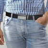ITIEZY Men's Automatic Belt Designer Leather Belt Buckle Black, 05