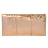 JNB Crushed Metallic Clutch, Rose Gold