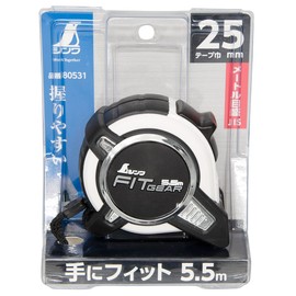 Shinwa Sokutei JIS 80531 Convex Fit Gear, 9.5 - 2.1 ft (25 - 5.5 m)