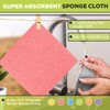 ecoLiving Compostable Sponge Cleaning Cloths - Dishcloth - Eco Friendly