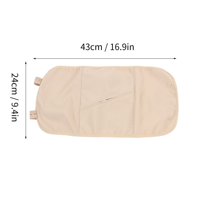2pcs Castor Oil Stomach Pack Reusable Zipper Pocket Less Mess