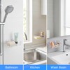 lMengjbang 2Pcs Suction Cup Soap Dish Holder Acrylic Shower Soap