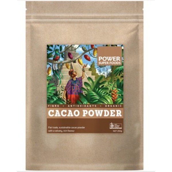 Power Super Foods Cacao Power Powder Raw Organic 250g