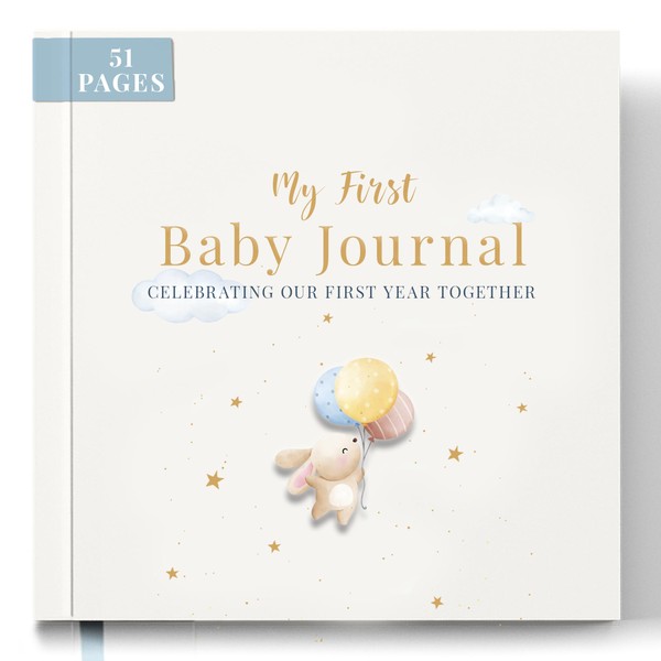 Tiny Trees® Baby Memory Book - My First Year Baby Diary I 51 Pages - Gift for Baby Showers - Parent's Diary for Expectant Mothers, Fathers, and Families | Milestones & Monthly Celebrations