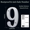 Unique 5-Inch High Acrylic House Numbers - Rustproof & Anti-fade