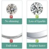 Anbamahong Moissanite Earrings Lab Created Diamond 925 Sterling Silver Studs