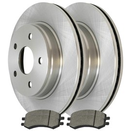 AutoShack Front Brake Kit Rotors and Ceramic Pads Pair of 2 Driver and Passenger Side Replacement for 2006-2018 Ram 1500 2007-2009 Dodge Durango 2007-2009 Chrysler Aspen 4WD RSCD63007-63007-1084-2-4