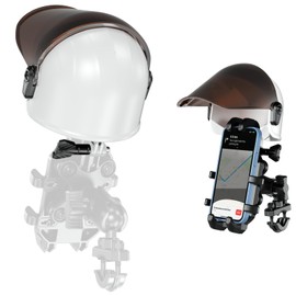BRCOVAN Sun Hat for Motorcycle Bicycle ATV UTV Scooter Phone Mount, Fit for Phone Holder Model BKW-1, BKW-C14A, BKW-MB, BKW-B7 (White)