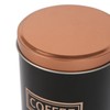 Harbour Housewares 3pc Round Metal Tea Coffee Sugar Canisters Set