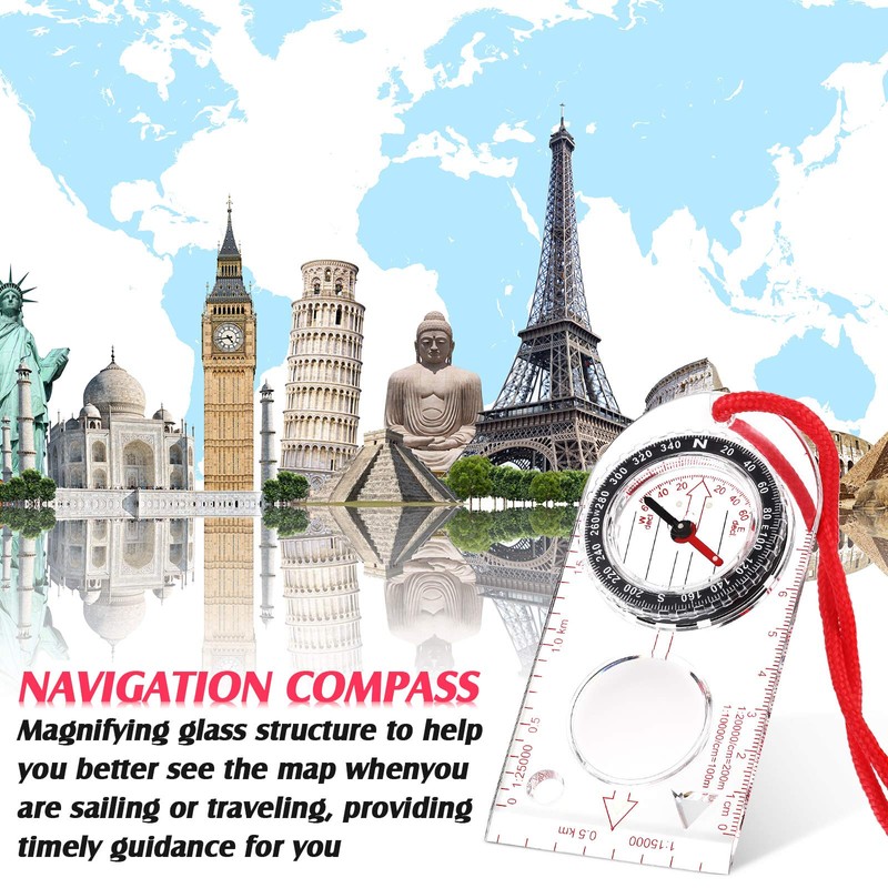 SKYLETY Navigation Compass Orienteering Compass Boy Scout Compass Hiking Compass
