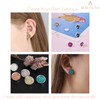 BEADNOVA Cabochon Setting Post 60pcs Blank Earring Studs 8mm Stainless