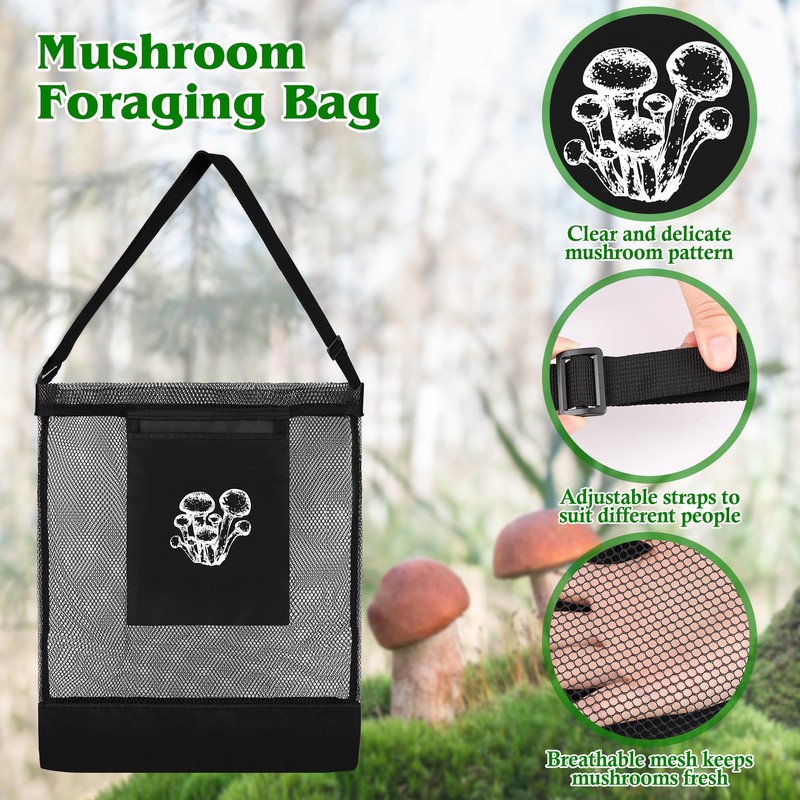 6 PCS Mushroom Foraging Kit, Anglecai Mushroom Collecting Tools Includes