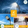 PFCTART Commercial 1000W Solar Street Light LED Lamp Outdoor Area