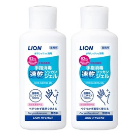 Lion Hand Disinfection, Quick Drying Gel, 3.4 fl oz (100 ml), Portable, Set of 2, Designated Quasi-Drug