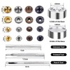 GIGIIS Press Stud Set 120 Copper Press Studs Snap Fasteners