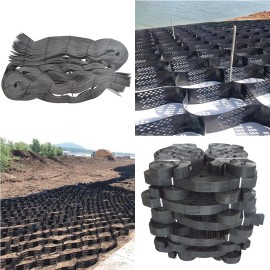 TECHTONGDA 4 inch Thick 8*19ft Geo Grid Ground Polyethylene HDPE Honeycomb Geocell