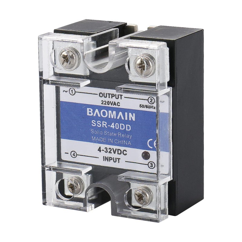 Baomain SSR-40DD 40A Signal Phase DC Solid State Relay DC