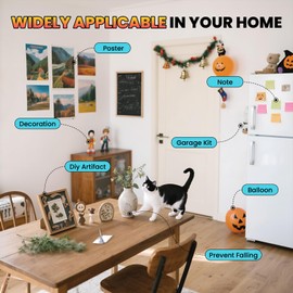 Eudaemiles 300 PCS Museum Putty, Clear Museum Gel Double Sided Upgraded 0.3"X 0.5", Museum Gel Clear Removable for Crafts Balloons Festival Party Decorations