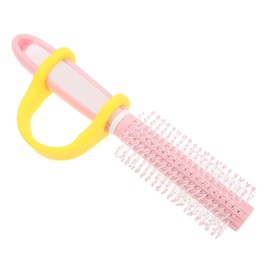 Vaguelly Long Handle Plastic Comb for Elderly Disabled Lightweight Ergonomic Design for Easy Grip Daily Grooming Rehabilitation Nursing Aid Durable Comfortable to Use Random Color