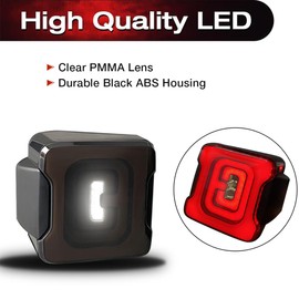 EOMD Smoked Cover Tunnel Tail light Compatible with 2018-2025 Jeep Wrangler JL