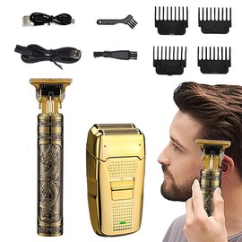 2 in 1 Electric Hair Clipper Set, 1 Box Rechargeable Hair Trimmer & Shaver & Accessories, Professional Hair Trimmer Set for Men, Shaver for Men, Hair Cutting Machines, Thanksgiving Gift, Christmas Gift, Winter Gift Set