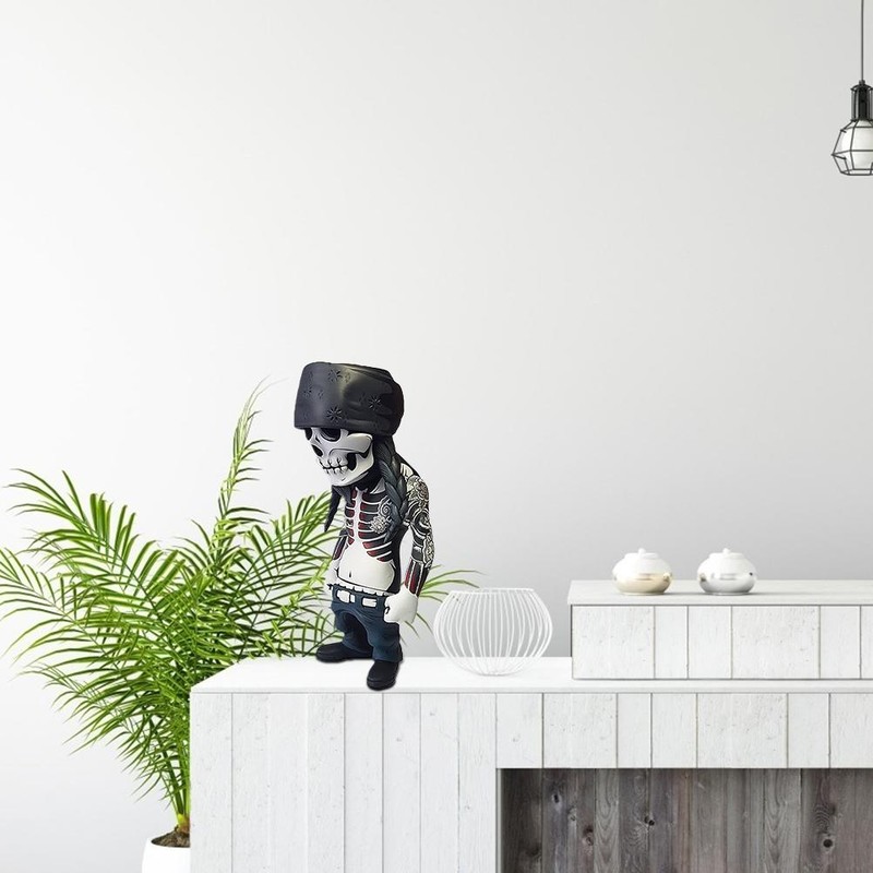 Hip Hop Commemorative Skeleton Ornaments Desktop Resin Crafts Gifts for