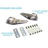 Alchemy Parts Motorcycle Headlight Fork Mount Brackets Chrome for 36mm