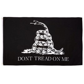 Flags Importer New 3’x5’ Polyester Gadsden Black Don't Tread On Me FLAG Grommets