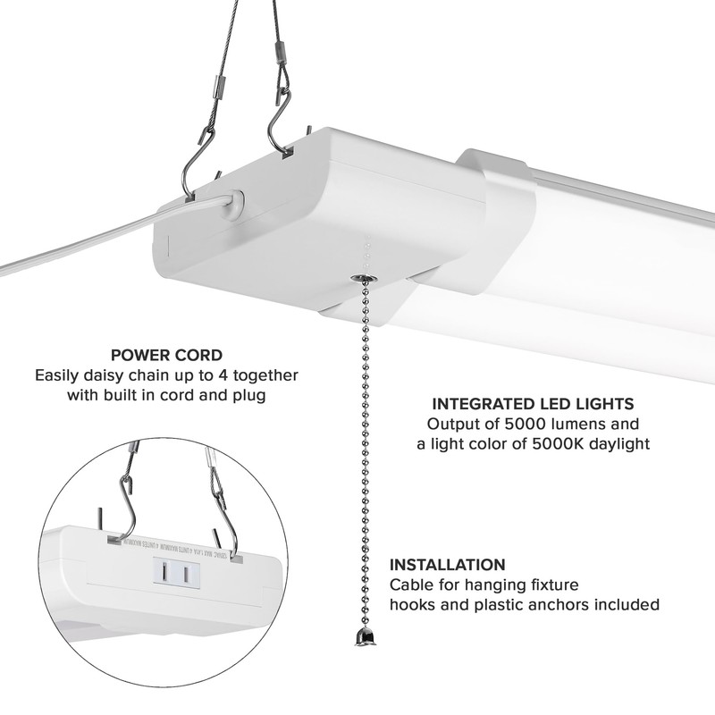 Maxxima 2 ft. Utility LED Adjustable Shop Light Fixture -