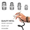 8-Piece Airbrush Adapter Kit, Professional Fitting Connector Set for Air