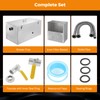 BEAMNOVA Commercial Grease Trap 25lbs Stainless Steel Interceptor, Side Inlet