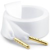 WEGOODZF Ribbon Satin Sneakers Shoelaces: 2 Pair 22mm Wide Flat