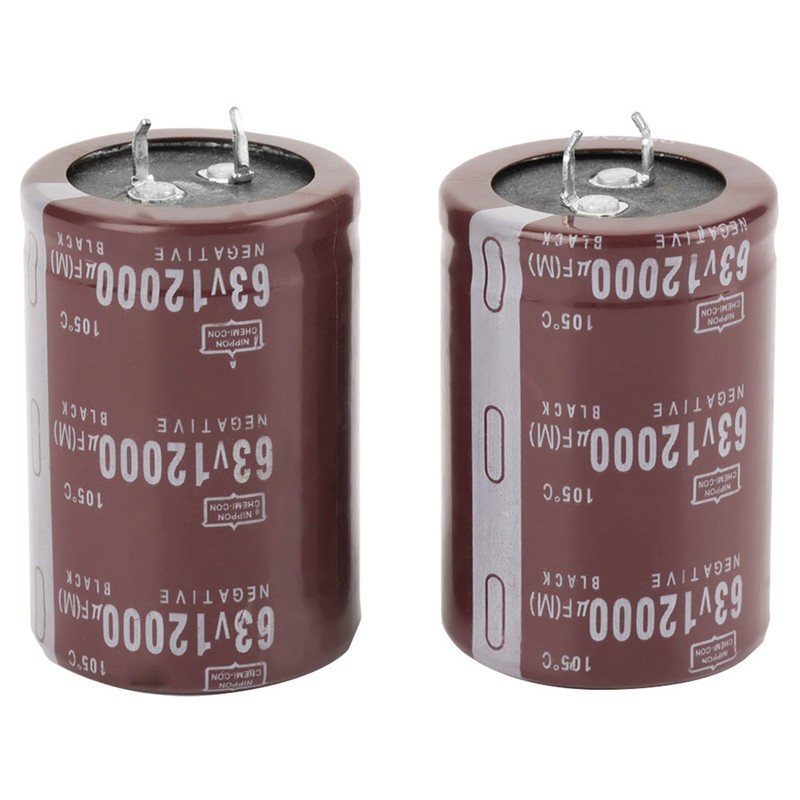 2pcs Audio 63V 12000uf Filter HIFI Electrolytic Capacitor 35*50mm for