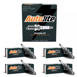 Autolite Iridium XP Spark Plugs 4 Pack Durable Performance Up to 100000 Miles