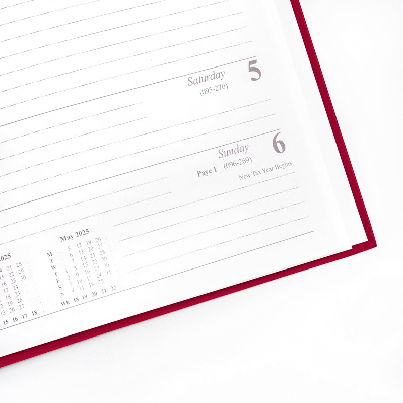 evelay 2025 Diary A5 Week to View Hardback Planner Organiser