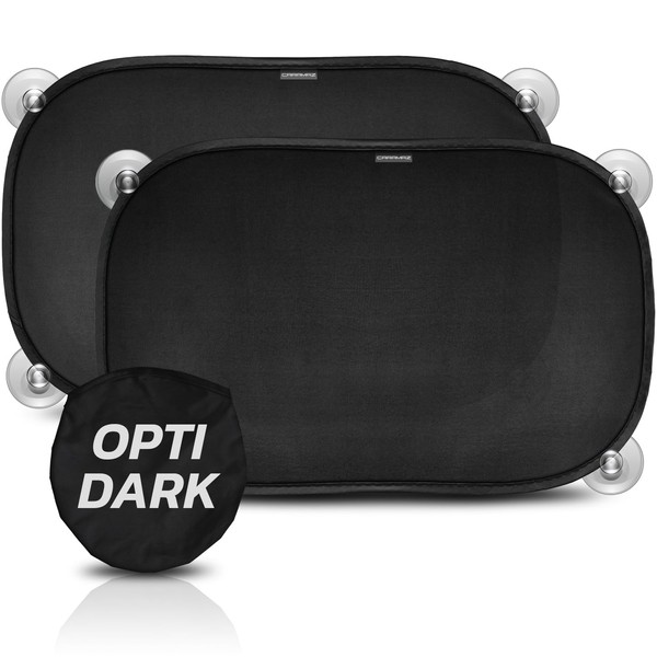 CARAMAZ Sonnenschutz Auto Baby mit zertifiziertem UV Schutz, universell passend