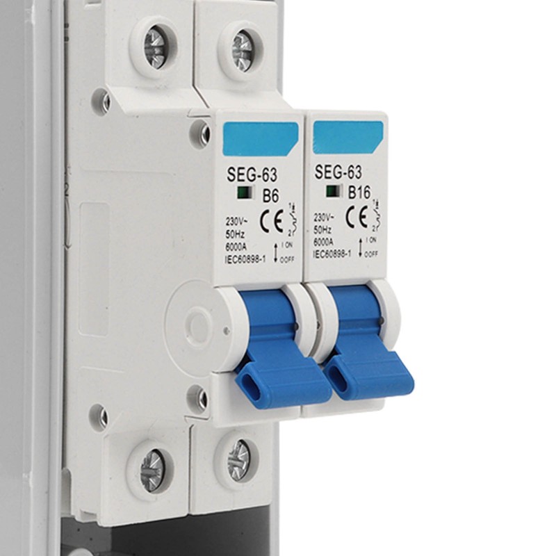 2 Poles MCB Miniature Leakage Circuit Breaker Waterproof Power Distribution