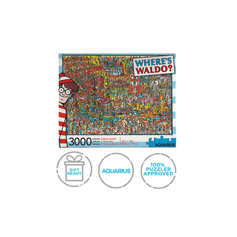 Aquarius Where's Waldo - Rompecabezas de 3000 Piezas