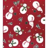 Winter Wonder Lane Vinyl Tablecloth with Flannel Backing, PVC Free