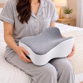 Memory Foam Knee Pillow for Side Sleepers – Ergonomic Leg Support Cushion for Comfortable Sleeping