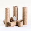 6 mL Kraft Brown Paperboard Lip Balm/Salve/Cosmetic/Lotion Tubes (12)