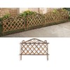SkyMall Decorative Scroll Metal Look Garden Border Fence - Gold