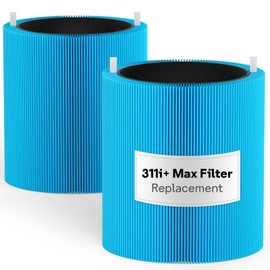 Leemone 2 Pack Blue Pure 311i+ Max AllergenBlock Filter Compatible with Blue Pure 311i+ Max Air Purifier, Activated Carbon Filter