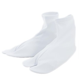 [TAYU-TAFU] Stretch Tabi Socks, Non-slip, Polyester, Japanese Accessories, White, white