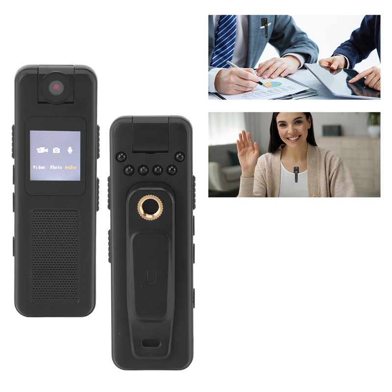 Body Cam Audio Video Recording Magnetic Mount 1080P HD Mini