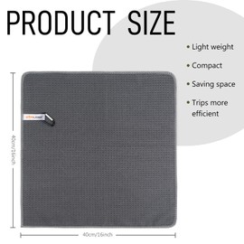 SUNLAND Microfiber Sweat Towels for Men & Women Fast Drying Sports Workout Towels Lightweight Multi-Purpose Gym Towels for Sweat 16inch x 16inch 5 Pack